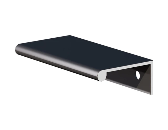 1.5" Angled Bulb Flat Tab aluminum pull - product