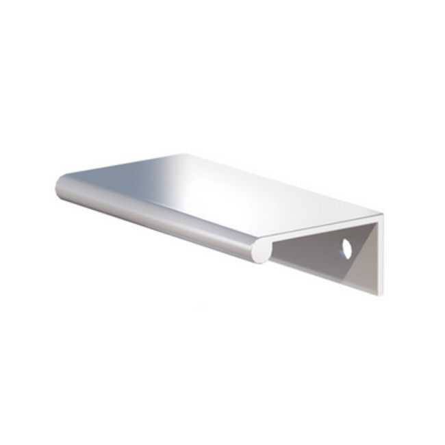 Illustration of Extruded Aluminum Hardware in Clear Anodize Finish Bulb Pull - PAB630750