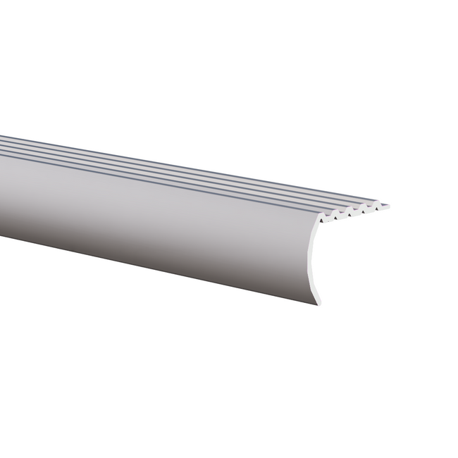 Illustration Line Drawing of Stair Nose Tread SNT63844 Extruded Aluminum Hardware Dimensions 0.844" x 1.125"