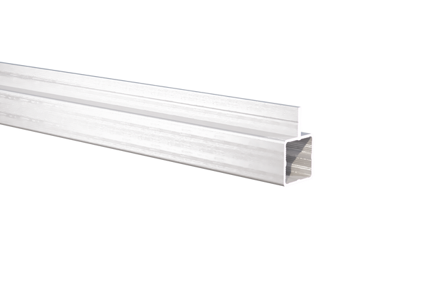 Press Fit Tube - Single Flange (Center): 1-5/8" Width x 1" Height x 1/16" Thickness - 1" Tube Fit - 7/16" Panel - 5/8" Leg - 6063-T5 Aluminum
