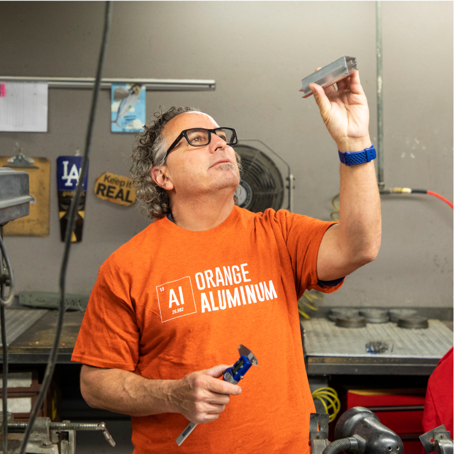 Orange Aluminum Worker