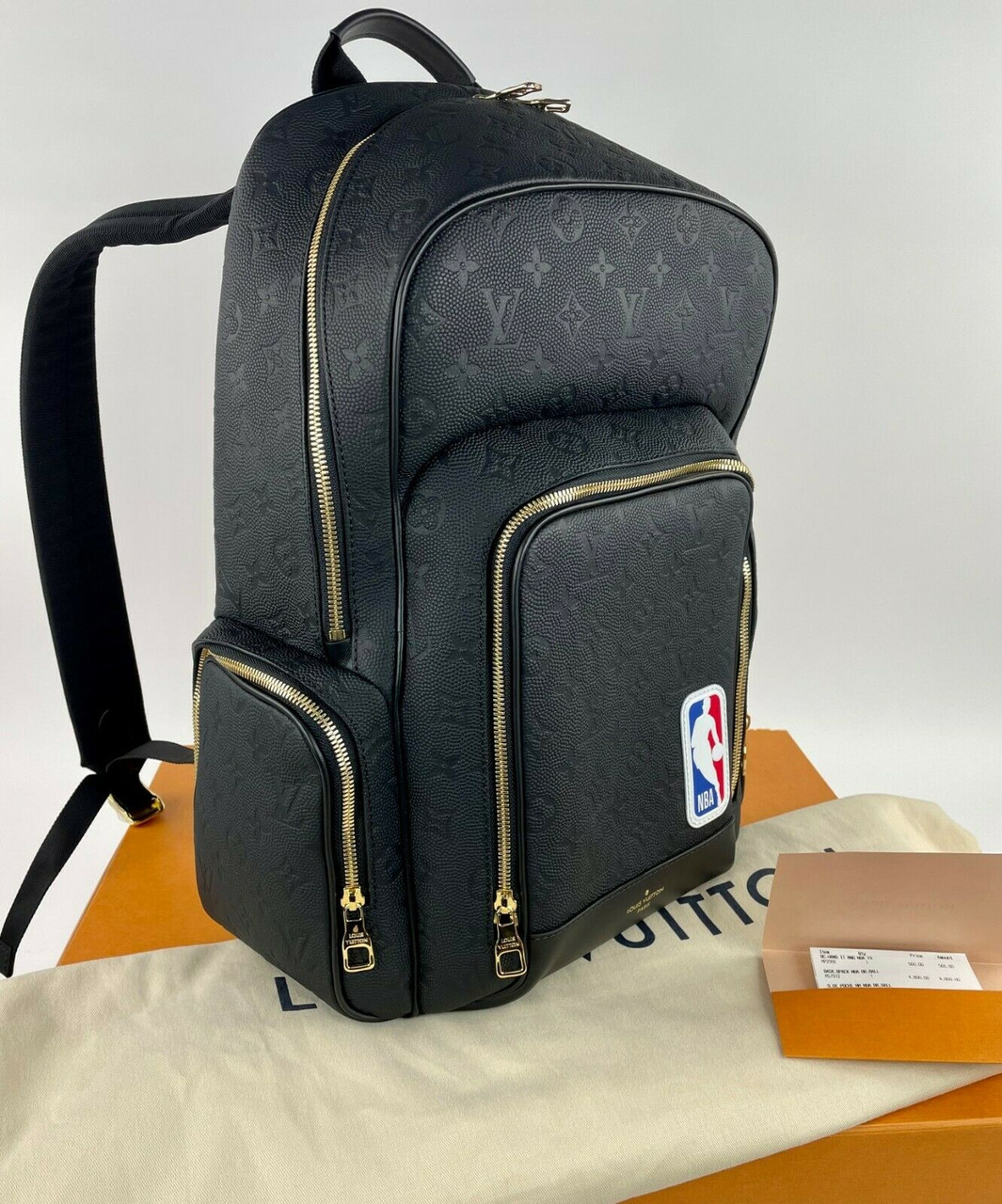 LOUIS VUITTON NBA Backpack M57972 LVXNBA BASKETBALL Monogram Black Leather  $5,550.00 - PicClick