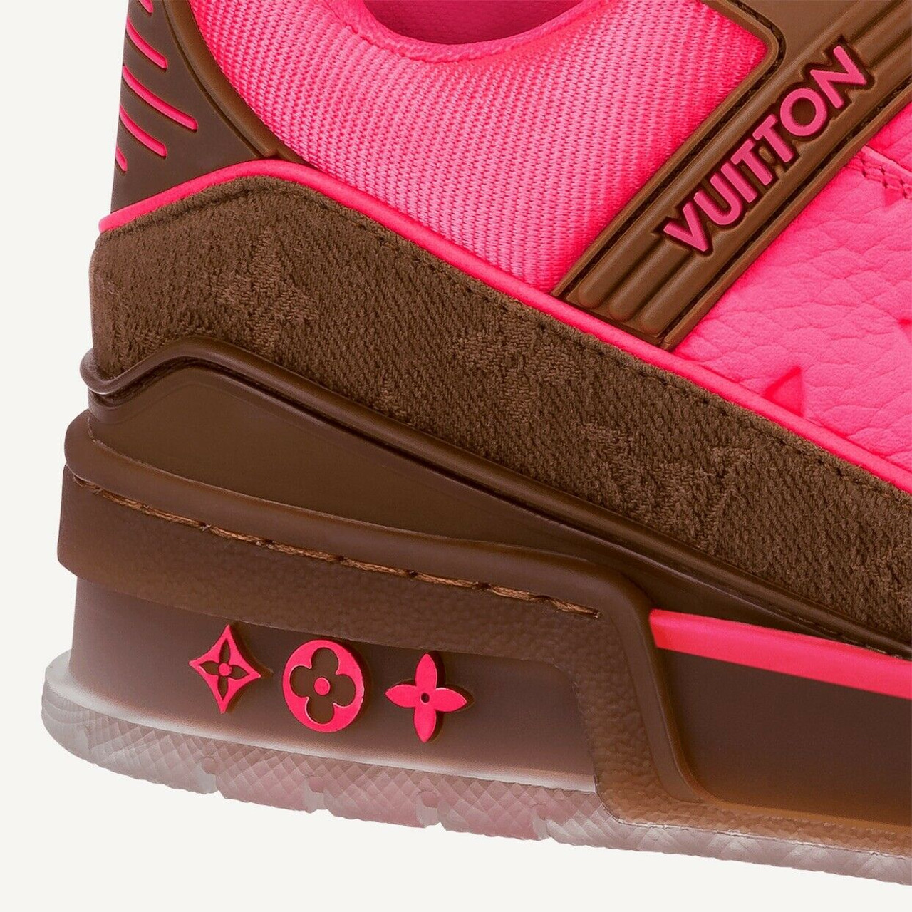 Louis Vuitton LV Pink Air Jordan High Top Shoes Sneakers - Tagotee