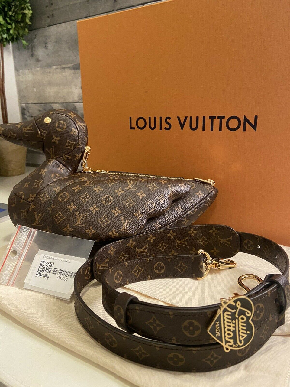 NEW Authentic Louis Vuitton Limited Edition LV x Nigo Gift Bag  15.75x13.5x6.25