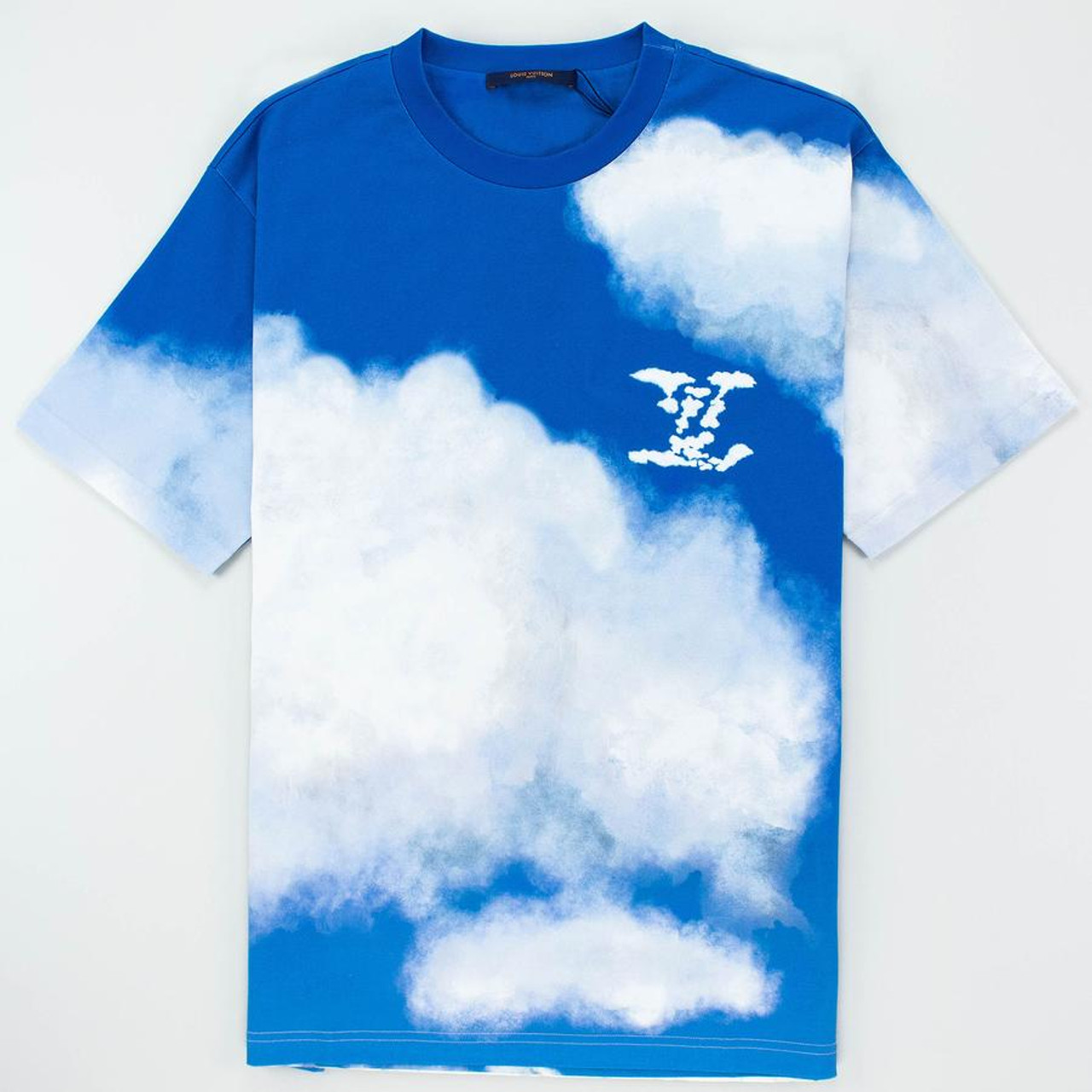 Louis Vuitton Blue White Color T-Shirt • Kybershop