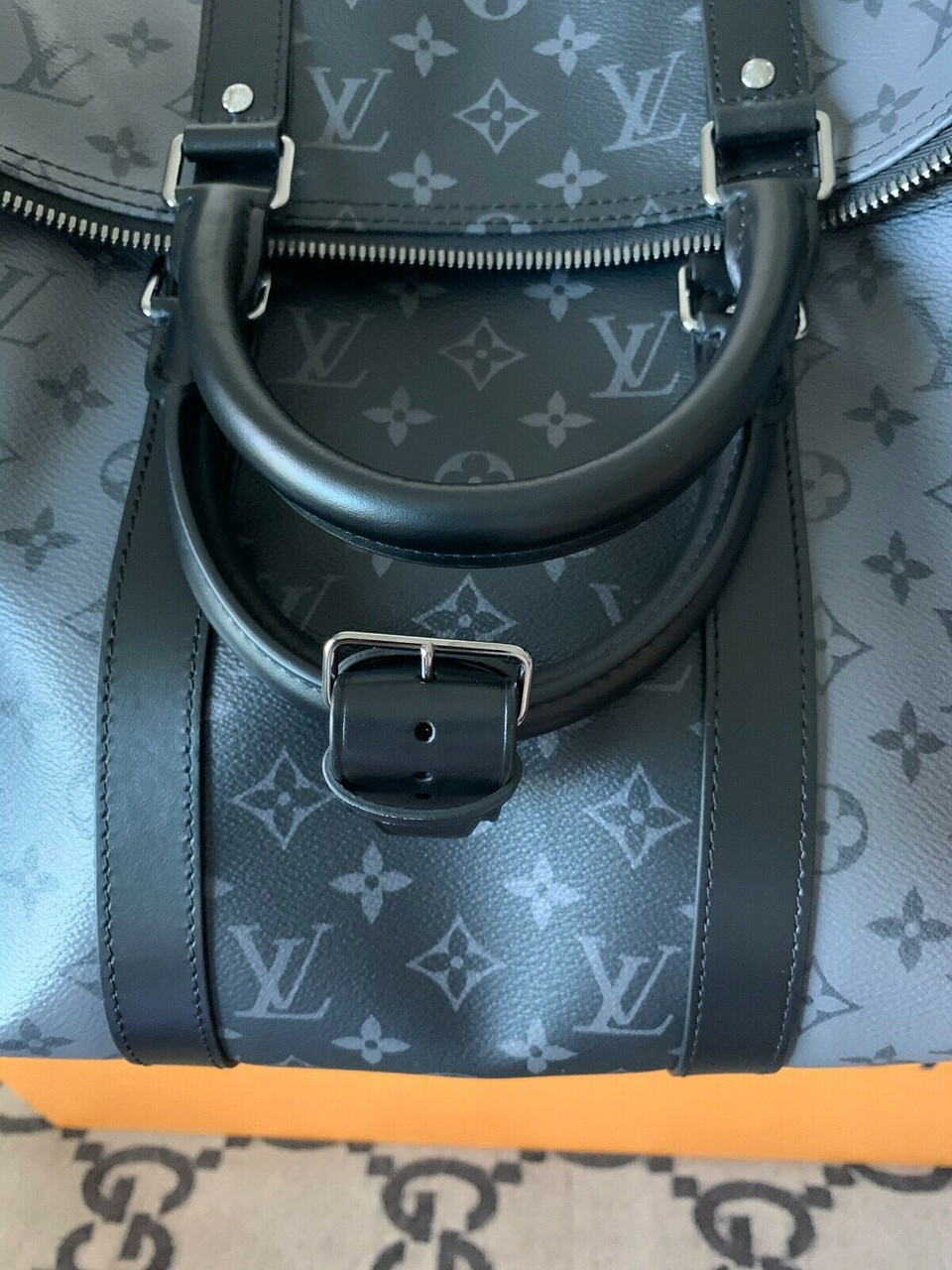 Walked in for a bracelet and sales rep convinced me I needed the new KEEPALL  BANDOULIÈRE 50 Pacific Blue : r/Louisvuitton