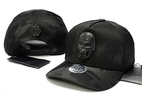 Philipp Plein Skull Logo Embroidered Baseball Cap Hat Snapback One Size 5086