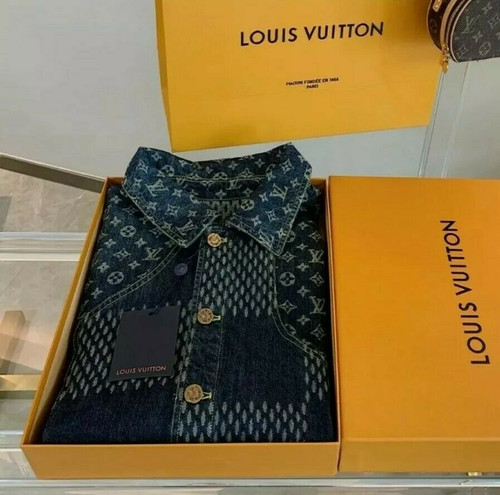 Louis Vuitton x Nigo Giant Damier Waves Denim Jacket (Brand New)