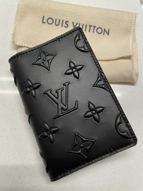 NWT LOUIS VUITTON Virgil Slim Pocket Organizer Black Seal 2021 Luxury Wallet