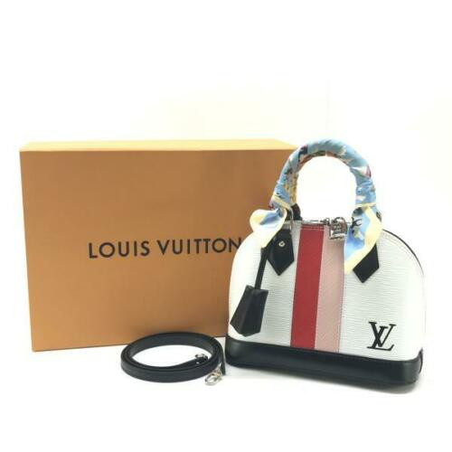 Louis Vuitton Arma BB Epi Bron 2WAY Handbag M51963 w Twill