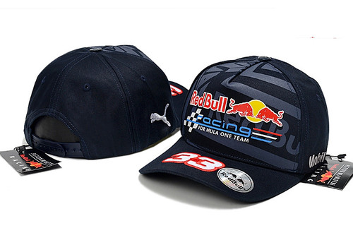 F1 Red Bull Racing Max Verstappen No. 33 Flat Brim Cap Hat Unisex