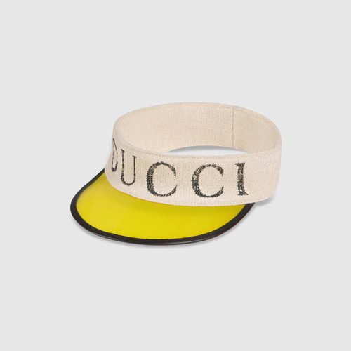 2023 Newest Vinyl Gucci visor with Gucci logo,what you see will what you get ,or you will get a full refund ,please don't worry