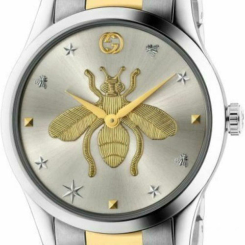 GUCCI Ladies Quartz Watch G Timeless bee Gold Silver from Japan New B263,what you see will what you get ,or you will get a full refund ,please don't worry