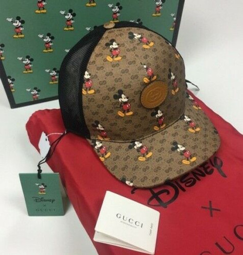 Authentic GUCCI x DISNEY Mickey Mouse gucci Trucker Hat 60cm  Brand New in Box,what you see will what you get ,or you will get a full refund ,please don't worry