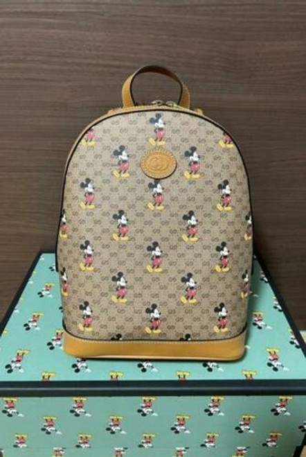 Auth New Disney x Gucci small backpack Mini gucci Supreme Japan SF,what you see will what you get ,or you will get a full refund ,please don't worry