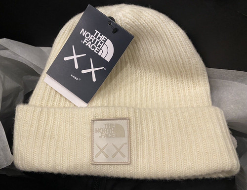 KAWS x The North Face Beanie Moonlight Ivory 2023 Collection