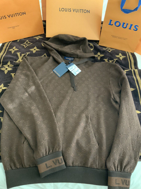 Louis Vuitton men? monogram brown hoodie brand new with tags
