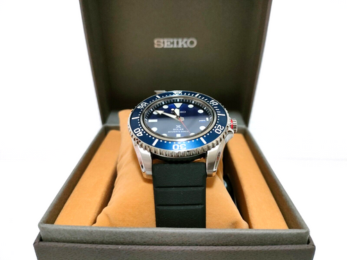 SEIKO Prospex SBDJ055 Blue Diver Scuba 200m Solar Sapphire Stainless Watch Japan