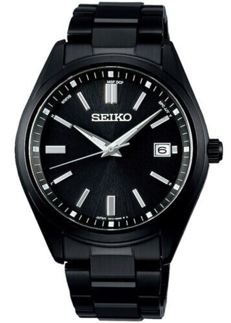 SEIKO Selection SBTM325 Men's Watch Solar Radio Black Stainless Made in Japan