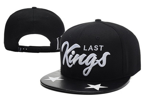 Snapback hat with Last Kings black and white logo, style 2