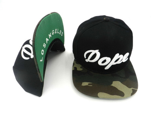 Black and White DOPE Snapback Hat - Style 26