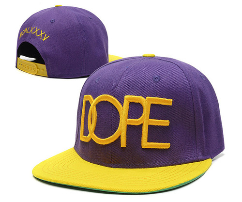 DOPE Snapback hat/hats(wine red with gray logo)