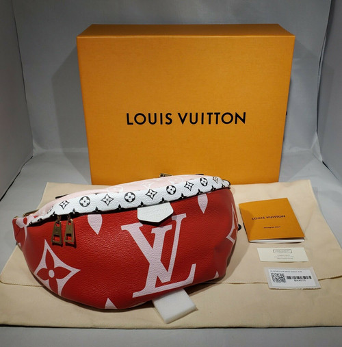 Louis Vuitton Giant Monogram Bumbag Rouge Red Pink FannyPack Shoulder Bag M44575