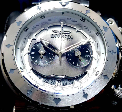 Luxury Watch Invicta Batman Joker Silver Gunmetal mens watch