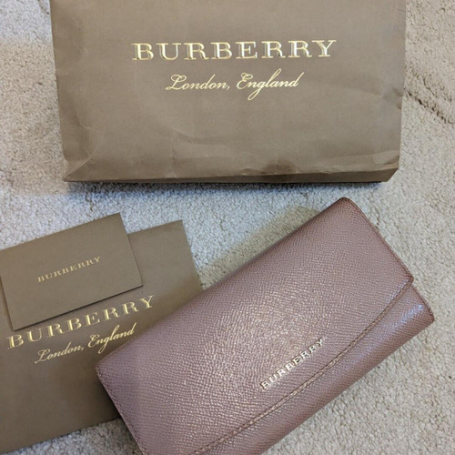 Burberry Pink Classic Grain Continental Wallet Purse