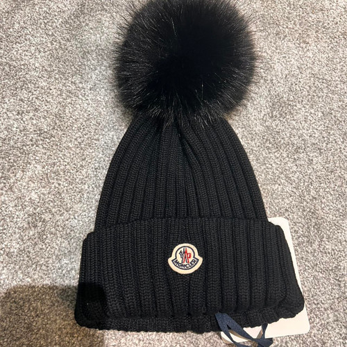 Moncler bobble hat WOMANS authentic brand new with tags