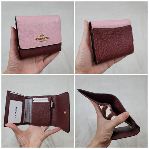 Coach wallet, tri-fold short wallet, thin wallet, short clip, card bag, loose wallet, loose paper bag Style 6
