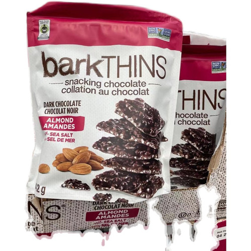 Barkthins Dark Chocolate Almonds 482 g 17 oz, Exp2024OC (3 BAGS)