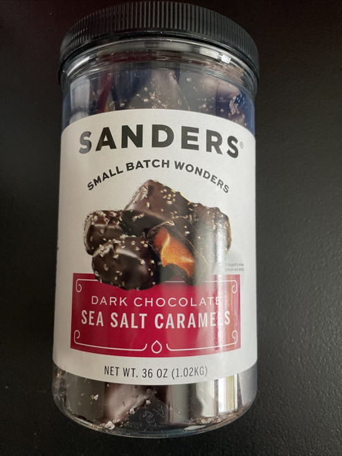 Sanders Dark Chocolate Sea Salt Caramels - 36oz 3 BOX