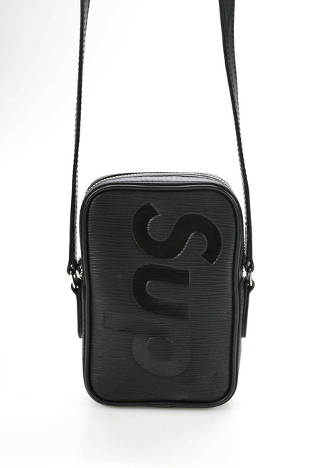 Louis Vuitton Womens X Supreme Womens Danube PPM Handbag Black Epi Leather
