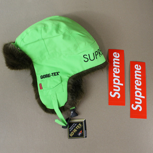 Supreme GORE-TEX Taped Seam Trooper Hat Lime 100% authentic