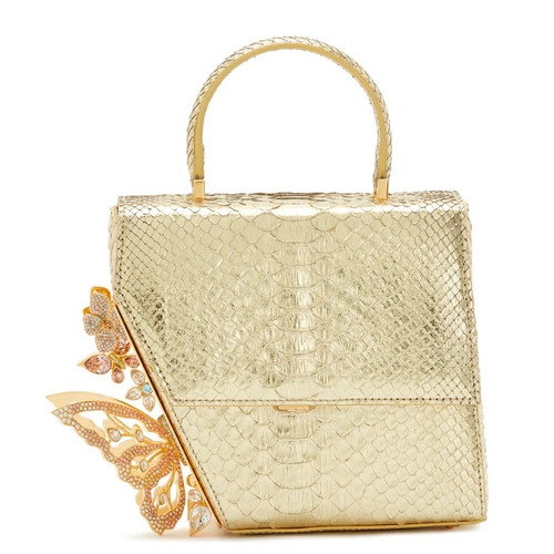 MING RAY CLAUDIA Python with 24k Gold Plating BAG
