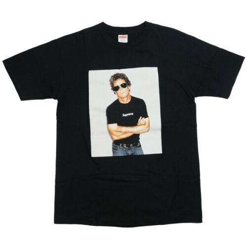 100% Authentic & Rare SUPREME 09 SS Lou Reed Tee T-shirt Box Logo Black