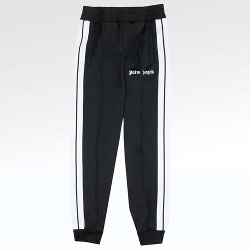 PALM ANGELS CLASSIC BLACK CUFFED TRACK PANTS