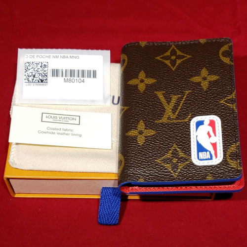 Authentic NIB Louis Vuitton X NBA Basketball Pocket Organizer Wallet 2020 M80104
