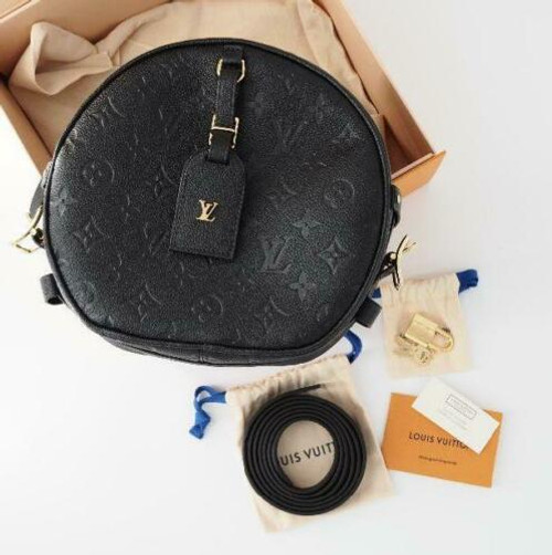 Louis Vuitton Boite Chapeau Souple Shoulder Bag Crossbody M45167 Black receipt