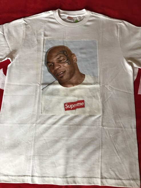 Supreme x Mike Tyson T shirt White DSWT 100% NEW With Tags box logo Japan Rare