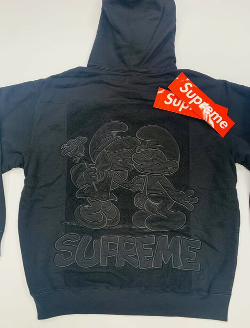 Supreme Smurfs Hooded Sweatshirt Hoodie Black