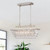 Hashim 4 - Light Kitchen Island Tiered Pendant with Crystal Accents