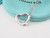 Auth Tiffany & Co Silver Peretti Small Open Heart Necklace Pouch