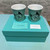 Tiffany & Co. Cat Street Blue Paper Cup Bone China Mug 10oz Gift Box Set of 2
