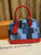 LOUIS VUITTON Alma BB Denim Blue Bag M45042 Monogram Hand Shoulder Auth New LV