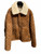 Louis Vuitton Brown Monogram Leather Shearling Jacket