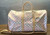 Louis Vuitton Keepall 50 Travel Bag Tahiti Damier Azur N41048 Hand Shoulder Rare