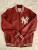 New York Yankees ? Supreme Supreme Red Leather Yankee Varsity Jacket