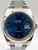 Rolex Date Just 41mm Fluted Blue Roman Dial Oyster 126334 Unworn 2021